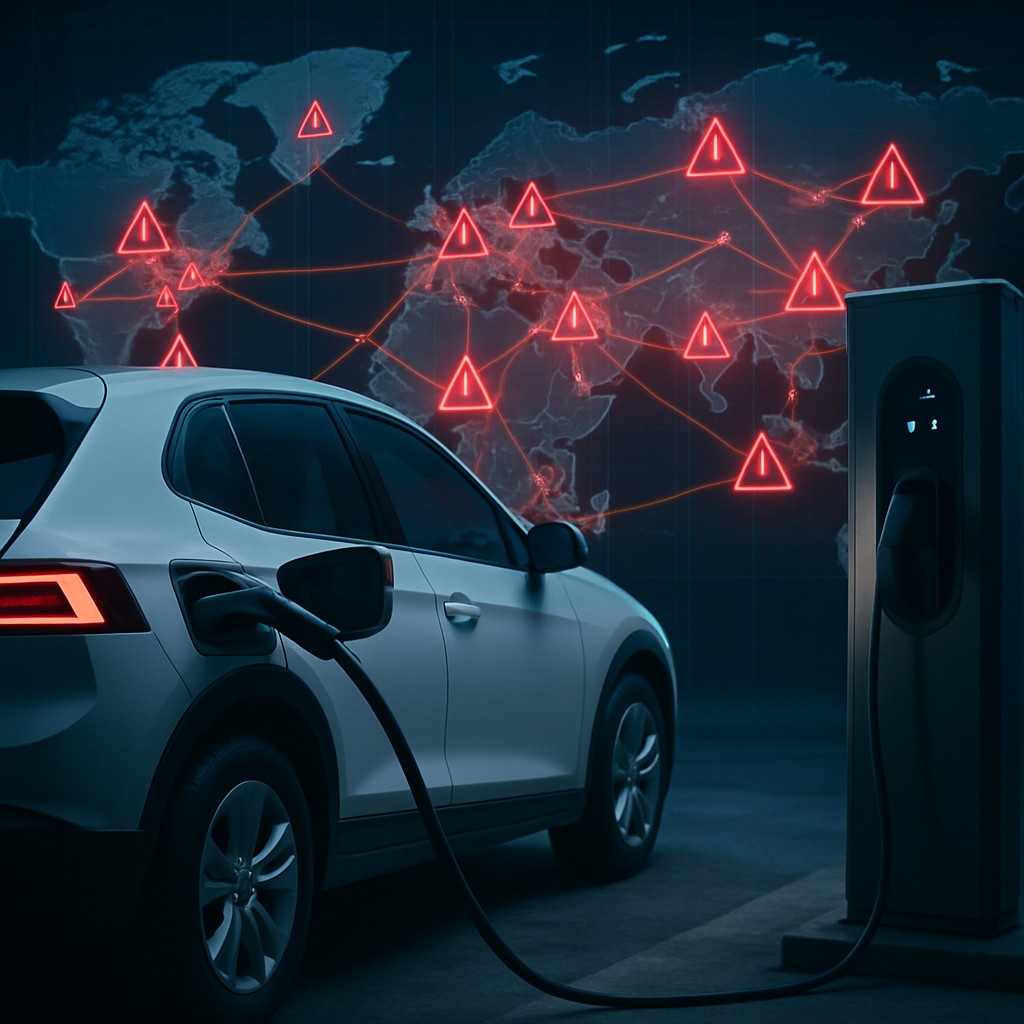 EV Infrastructure Cybersecurity Threat Map