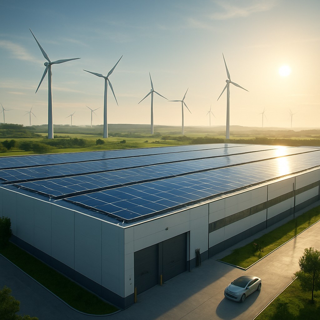 Gigafactories and Green Energy Sources