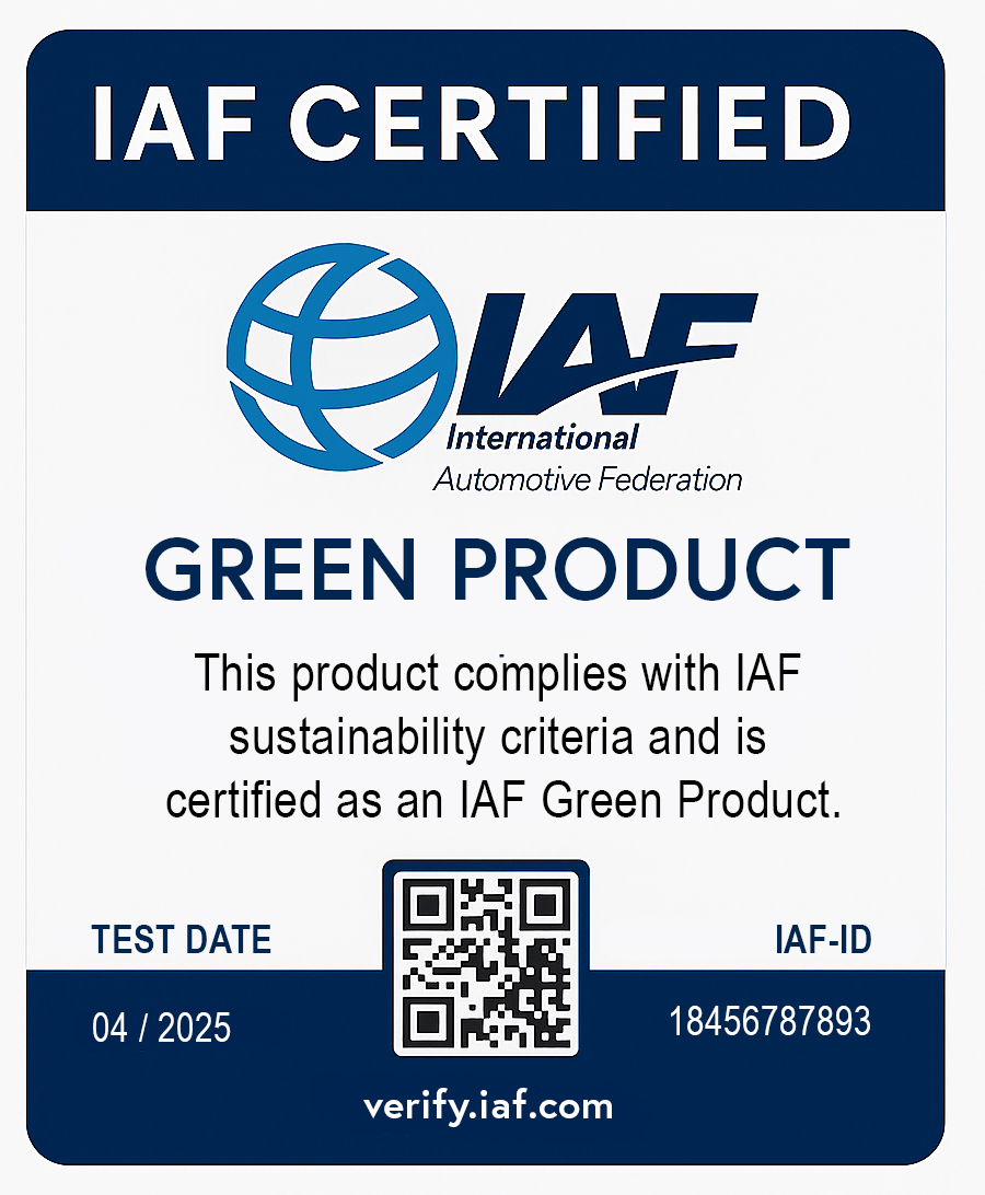 IAF Green Product label (draft artwork)